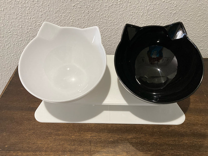 Non-Slip Double Cat / Dog Bowl With Stand