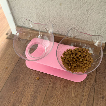 Non-Slip Double Cat / Dog Bowl With Stand