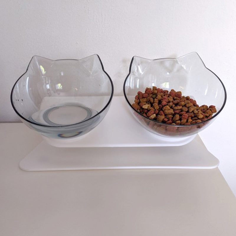 Non-Slip Double Cat / Dog Bowl With Stand