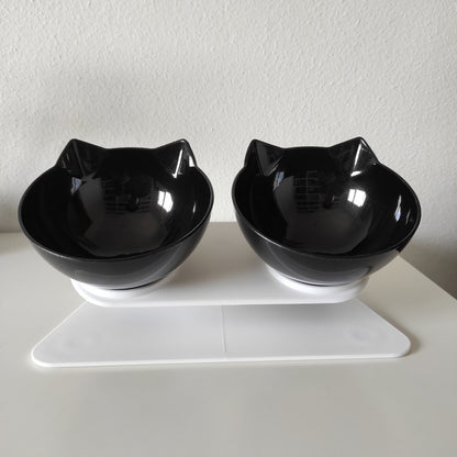 Non-Slip Double Cat / Dog Bowl With Stand