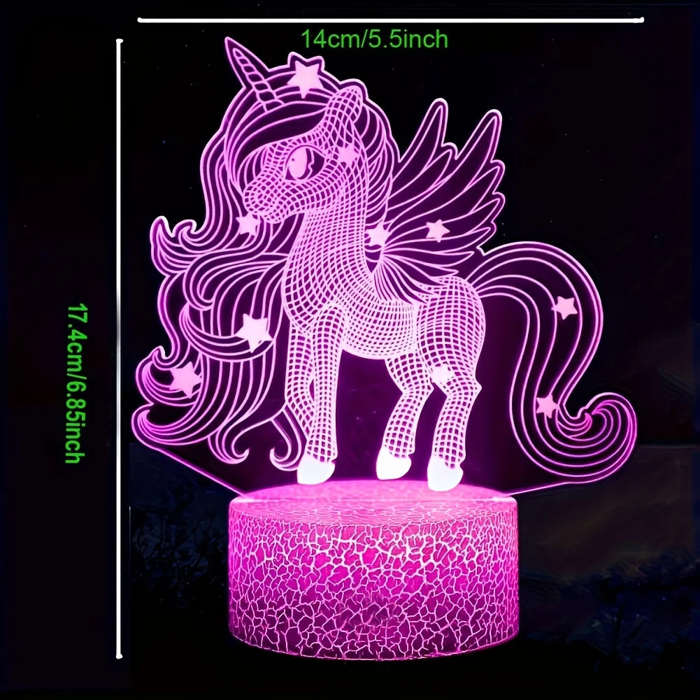 Cute Pony 3D Night Light