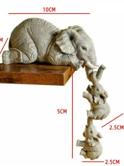 Cute Elephant Figurines 3 Piece Set