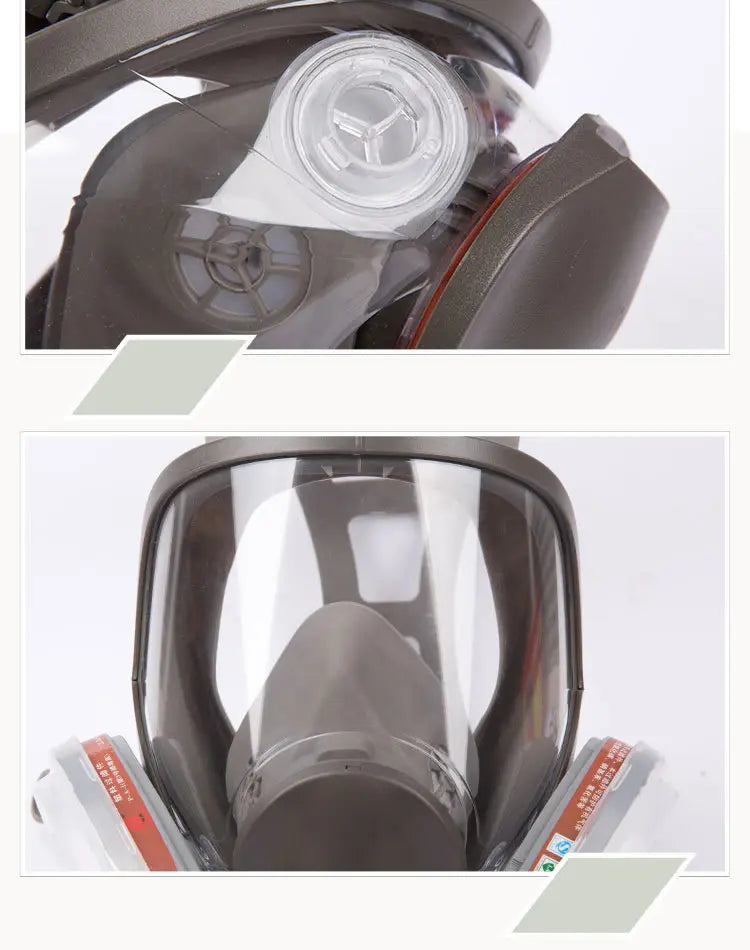 Full face protective industrial respirator