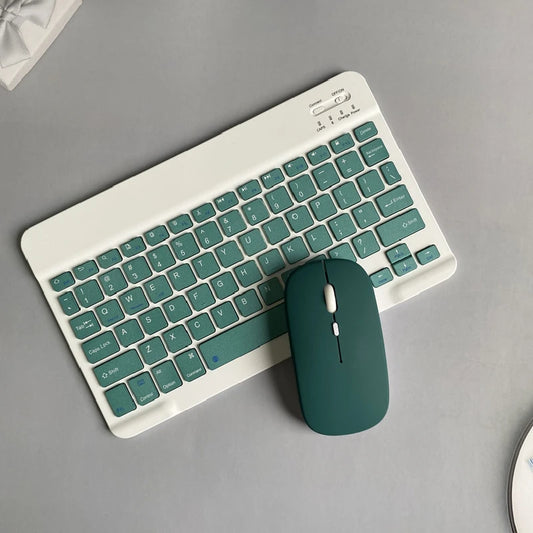 Rechargeable Wireless Bluetooth Keyboard Mouse Set