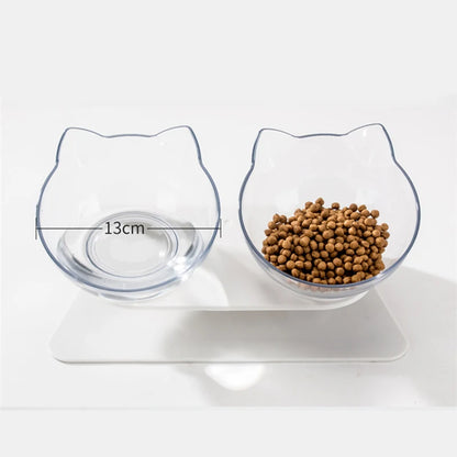 Non-Slip Double Cat / Dog Bowl With Stand