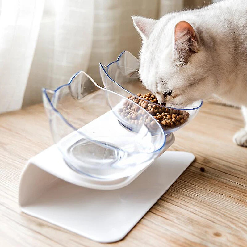 Non-Slip Double Cat / Dog Bowl With Stand