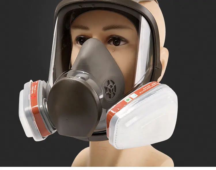 Full face protective industrial respirator