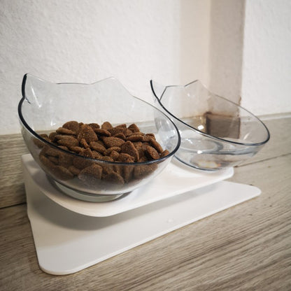 Non-Slip Double Cat / Dog Bowl With Stand