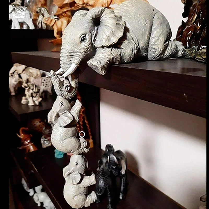 Cute Elephant Figurines 3 Piece Set