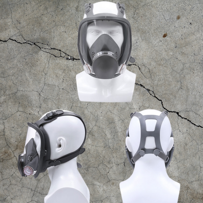 Full face protective industrial respirator