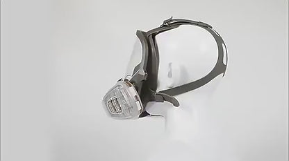 Full face protective industrial respirator